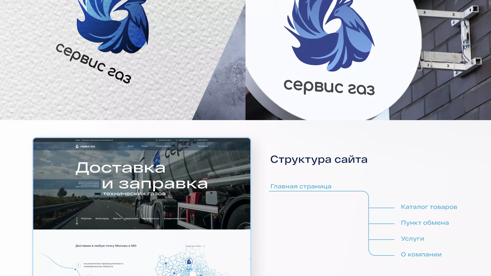 Создание сайта компании «Сервис газ» в Боре