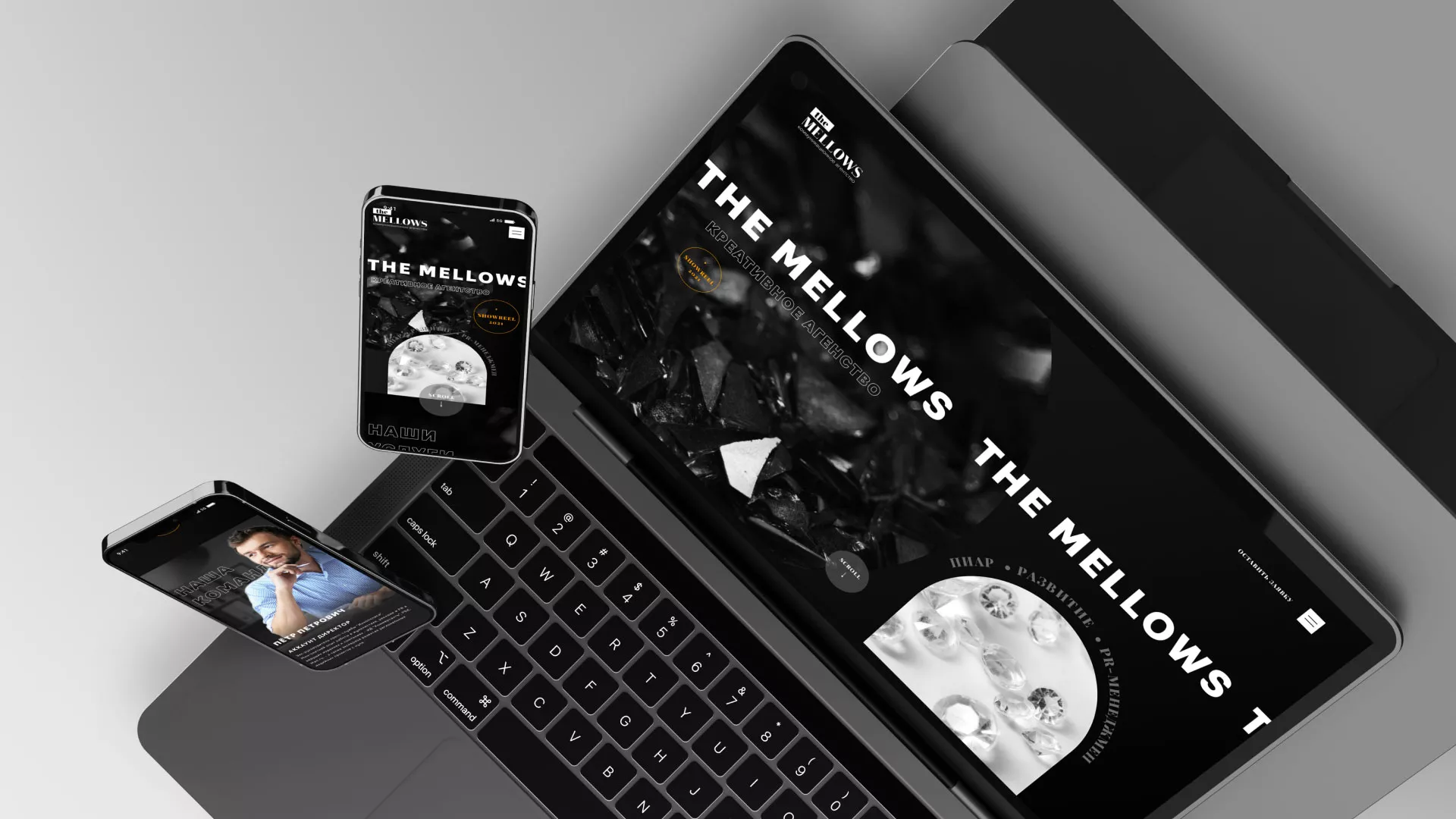 Разработка сайта креативного агентства «The Mellows» в Боре