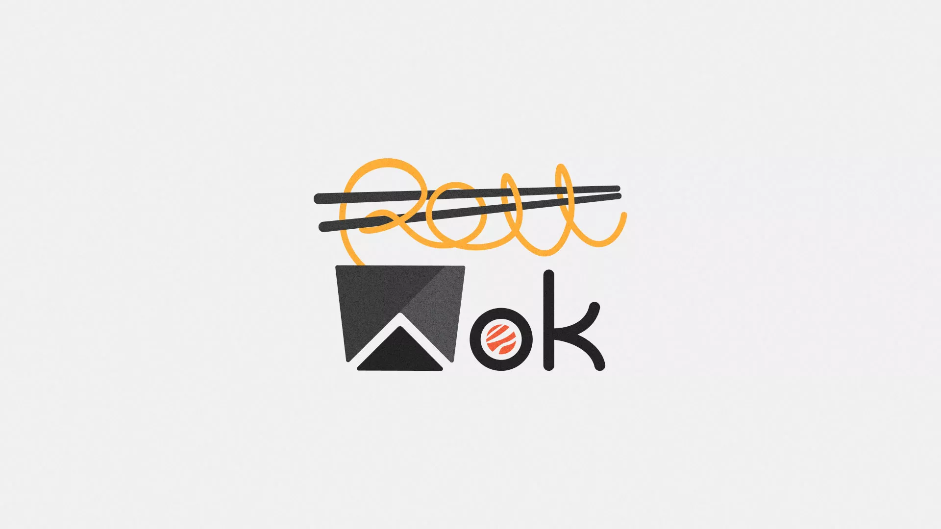 Разработка логотипа в Боре для суши-бара «Roll Wok Club» Разработка логотипа в Боре для суши-бара «Roll Wok Club»